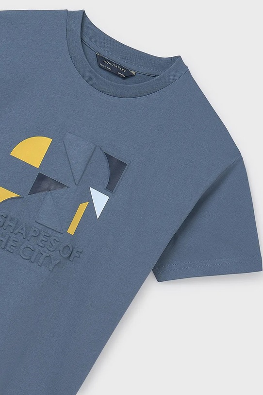 Băieți Mayoral tricou de bumbac pentru copii 6002.7A.Junior.PPYA albastru