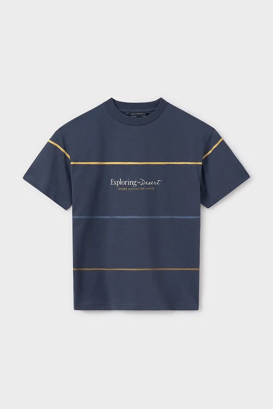 Детска памучна тениска Mayoral 6008.7D.Junior.PPYA син SS25