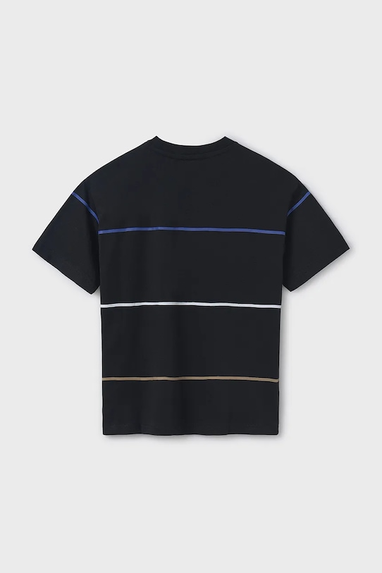 Otroška bombažna kratka majica Mayoral 6008.7D.Junior.PPYA črna SS25