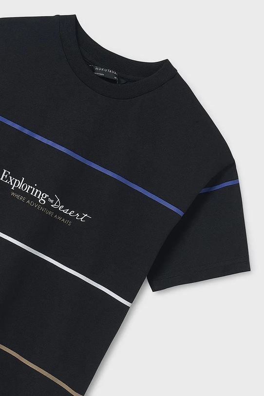 Dečki Otroška bombažna kratka majica Mayoral 6008.7D.Junior.PPYA črna