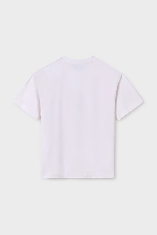 Chłopiec Mayoral t-shirt bawełniany dziecięcy 6011.7E.Junior.PPYA biały