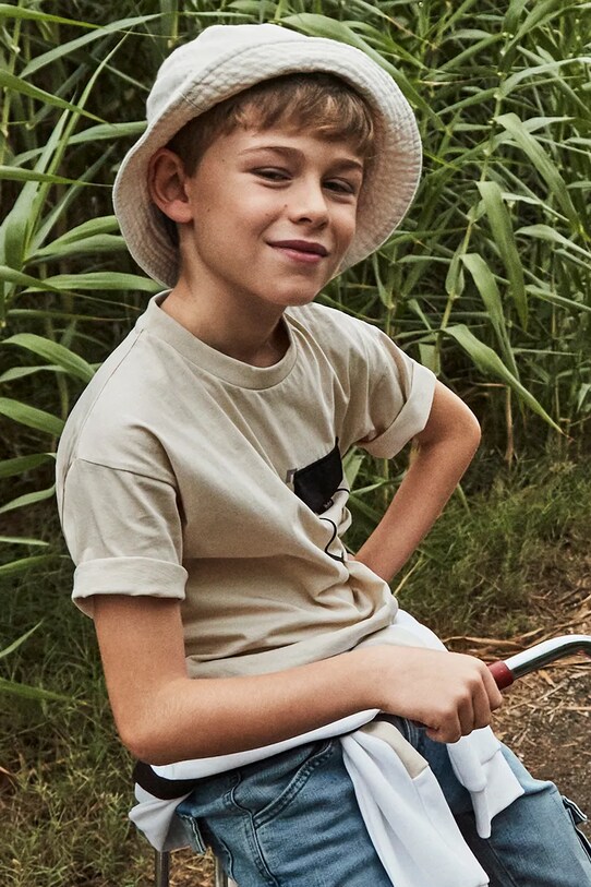 Mayoral tricou copii uni bej 6012.7E.Junior.PPYA