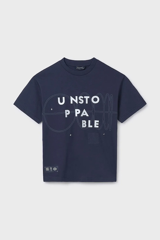 Mayoral t-shirt in cotone per bambini cotone blu navy 6013.7E.Junior.PPYA