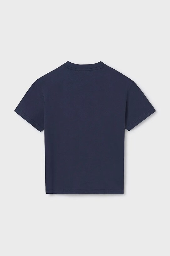Mayoral t-shirt in cotone per bambini 6013.7E.Junior.PPYA blu navy SS25