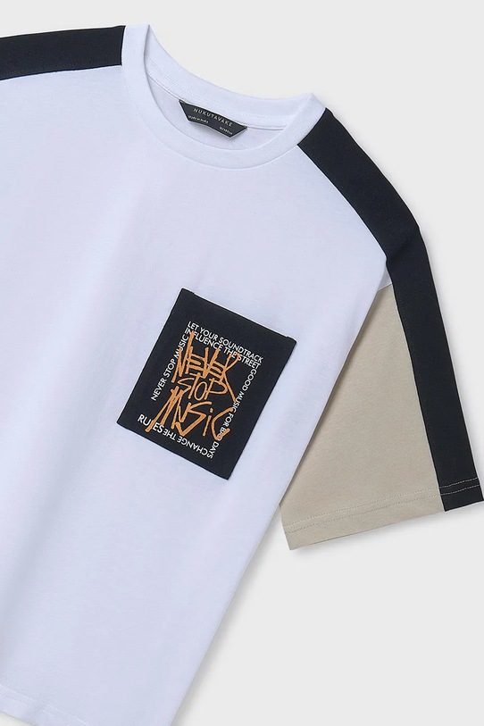 Băieți Mayoral tricou de bumbac pentru copii 6015.7F.Junior.PPYA bej