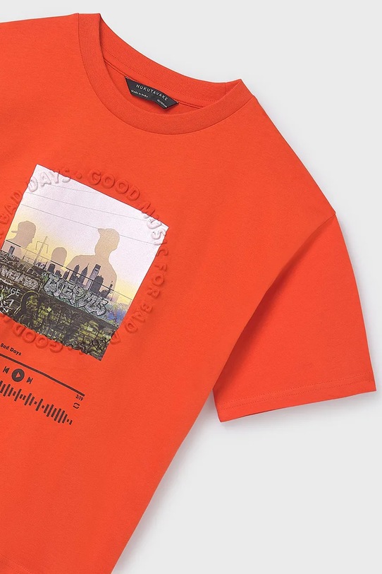 Băieți Mayoral tricou de bumbac pentru copii 6016.7F.Junior.PPYA rosu