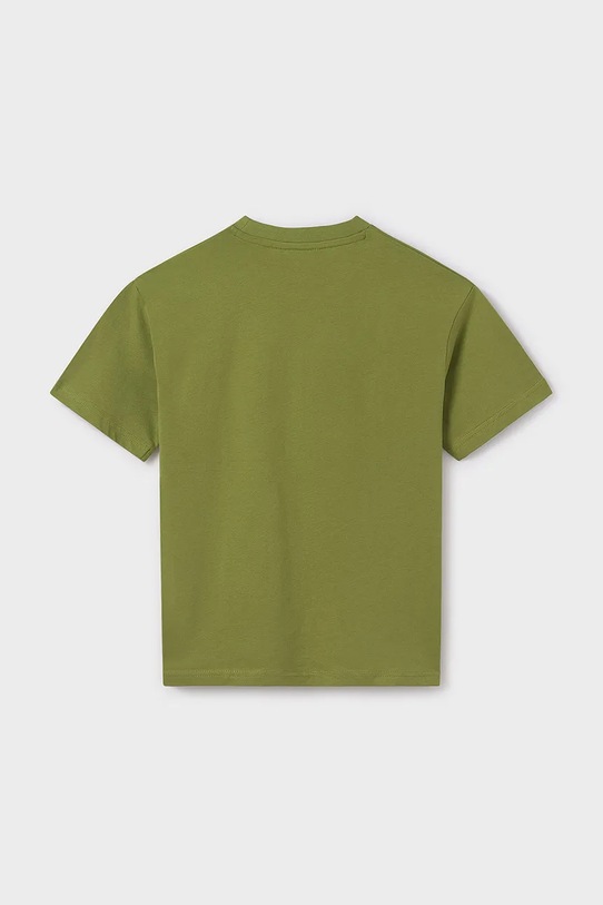 Мальчик Детская хлопковая футболка Mayoral 6017.7F.Junior.PPYA зелёный