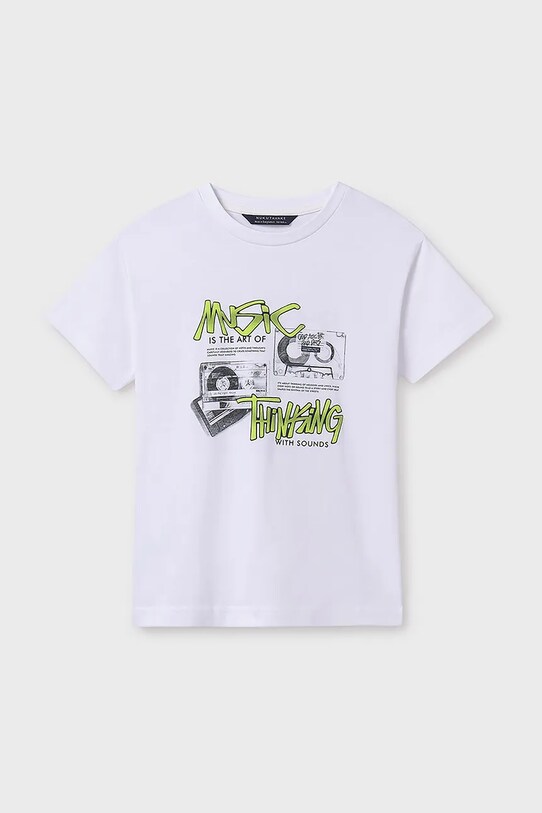 Mayoral tricou de bumbac pentru copii 2-pack 6018.7F.Junior.PPYA bleumarin SS25