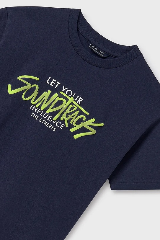 Băieți Mayoral tricou de bumbac pentru copii 2-pack 6018.7F.Junior.PPYA bleumarin