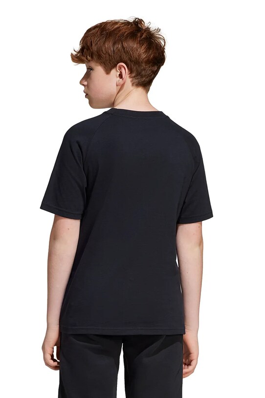 Дитяча бавовняна футболка adidas Originals JN4533 чорний