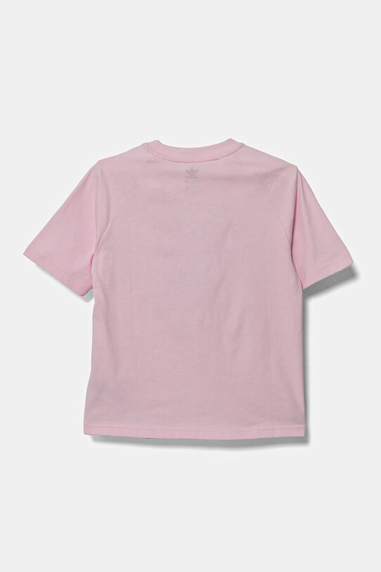 Мальчик Детская хлопковая футболка adidas Originals JC5862 розовый