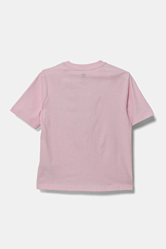 Хлопчик Дитяча бавовняна футболка adidas Originals JC5862 рожевий