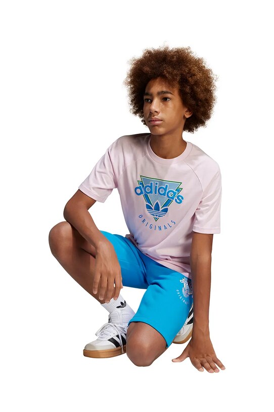Детская хлопковая футболка adidas Originals JC5862