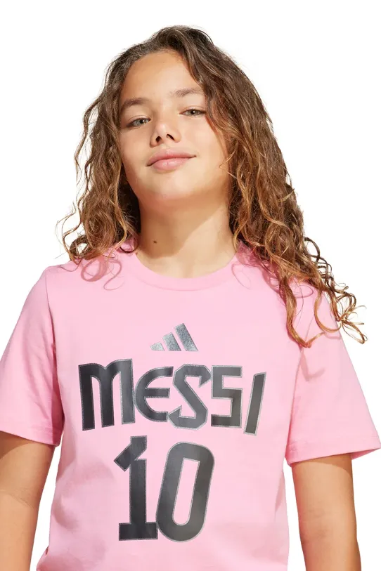 Dječja pamučna majica kratkih rukava adidas Performance MESSI JM3552