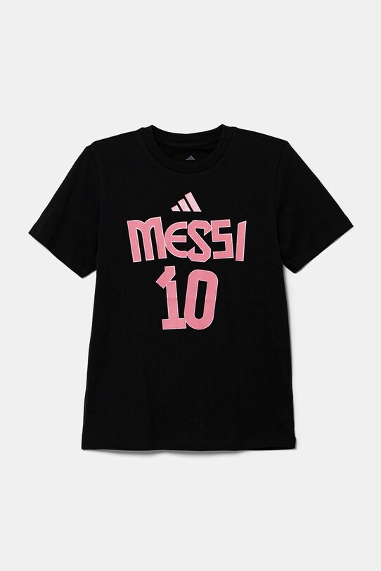 Detské bavlnené tričko adidas Performance MESSI JM3553 čierna SS25