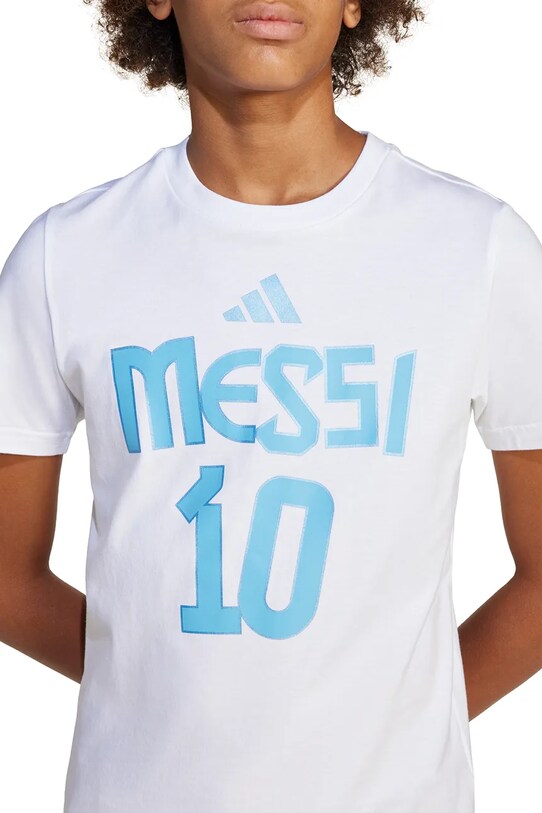 Дитяча бавовняна футболка adidas Performance MESSI JJ1416