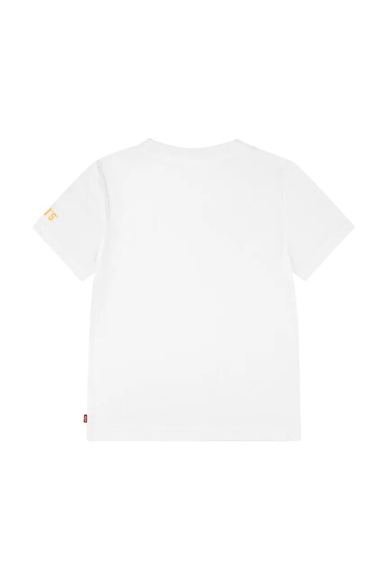 Дитяча бавовняна футболка Levi's "LS" MONOGRAM TEE 9EL402 білий SS25