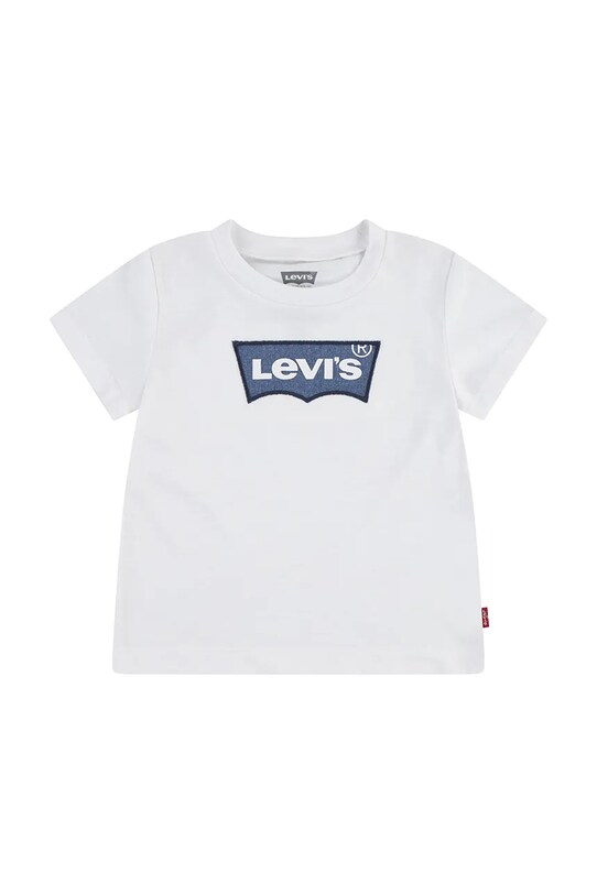 Detské tričko Levi's MY FIRST BATWING TEE okrúhly biela 6EM318