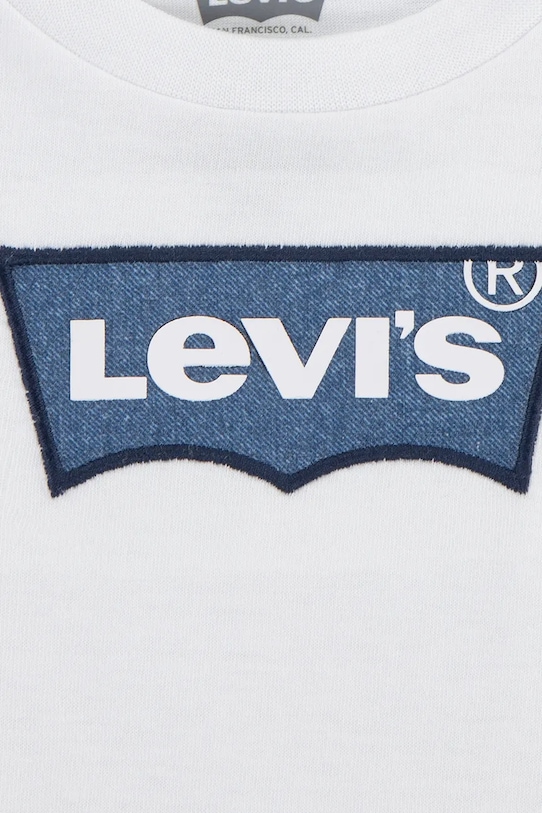 Chłopiec Levi's t-shirt dziecięcy MY FIRST BATWING TEE 6EM318 biały
