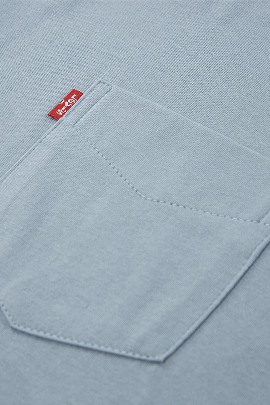 Chłopiec Levi's t-shirt bawełniany dziecięcy SUNSET POCKET TEE 8EM359 niebieski