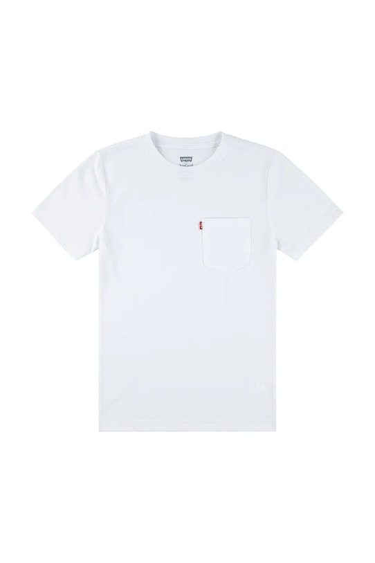 Levi's tricou de bumbac pentru copii SUNSET POCKET TEE uni alb 9EM359