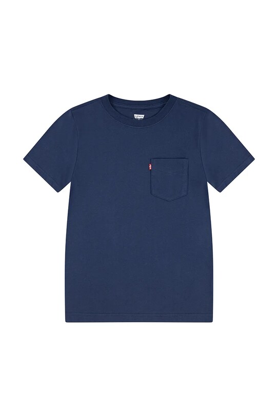 Дитяча бавовняна футболка Levi's SUNSET POCKET TEE бавовна темно-синій 9EM359