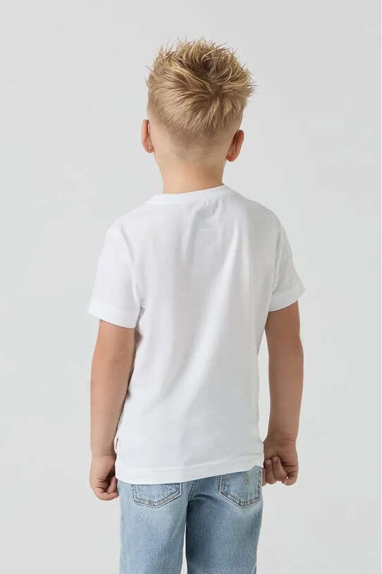 Dětské tričko Levi's CRASHING WAVES BATWING TEE 8EM650 bílá