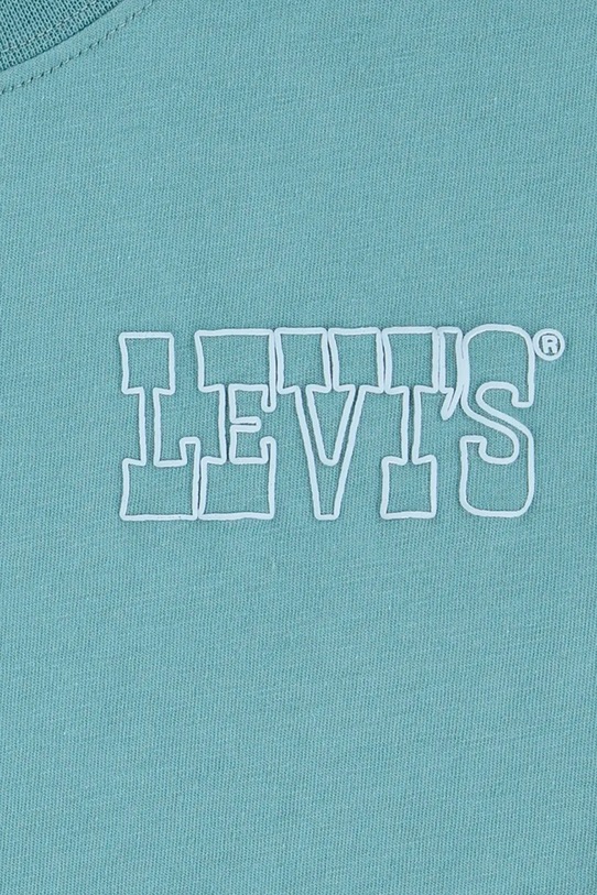 Παιδικό μπλουζάκι Levi's SUN BURST TEE 9EM655 τιρκουάζ