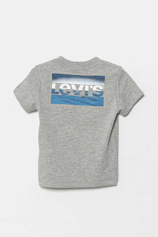 Levi's tricou copii NEW WAVE SPORTSWEAR LOGO TEE 9EM659 gri SS25