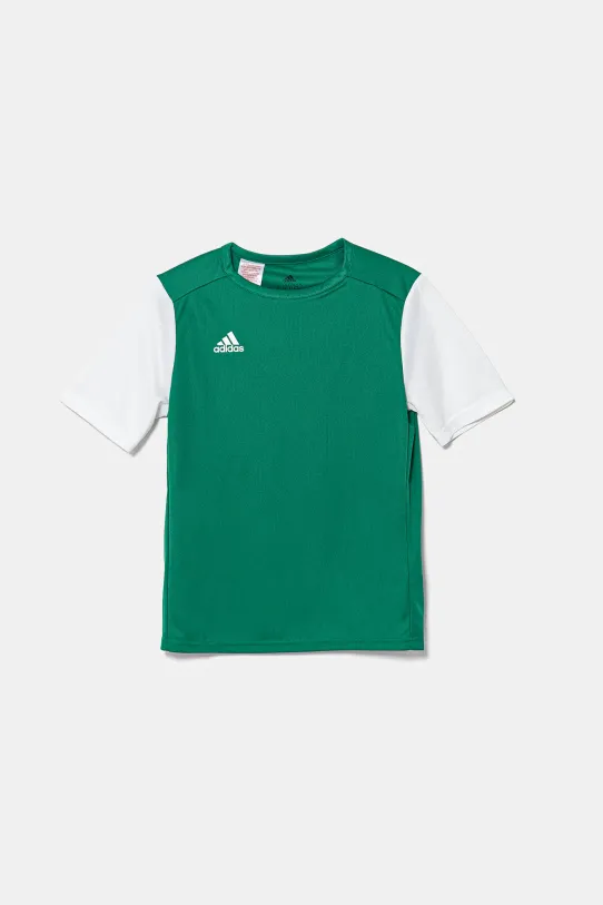 adidas Performance tricou copii print verde DP3216