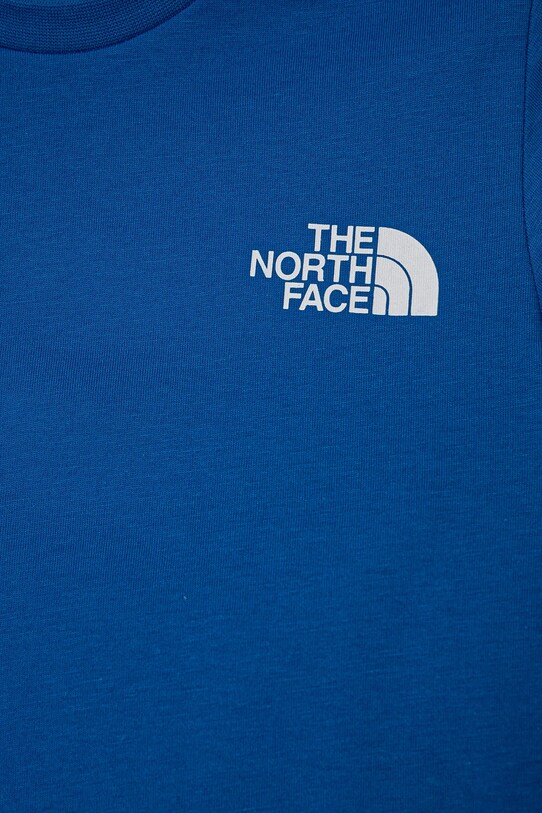 Dječaci Dječja pamučna majica kratkih rukava The North Face BOX NSE S/S TEE NF0A89VT59J1 plava