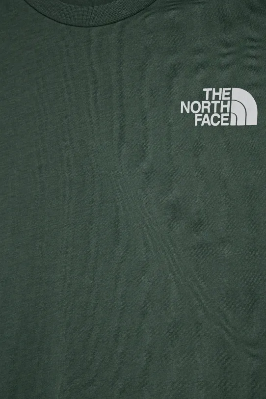 Αγορίστικα Παιδικό βαμβακερό μπλουζάκι The North Face BOX NSE S/S TEE NF0A89VTHCH1 πράσινο