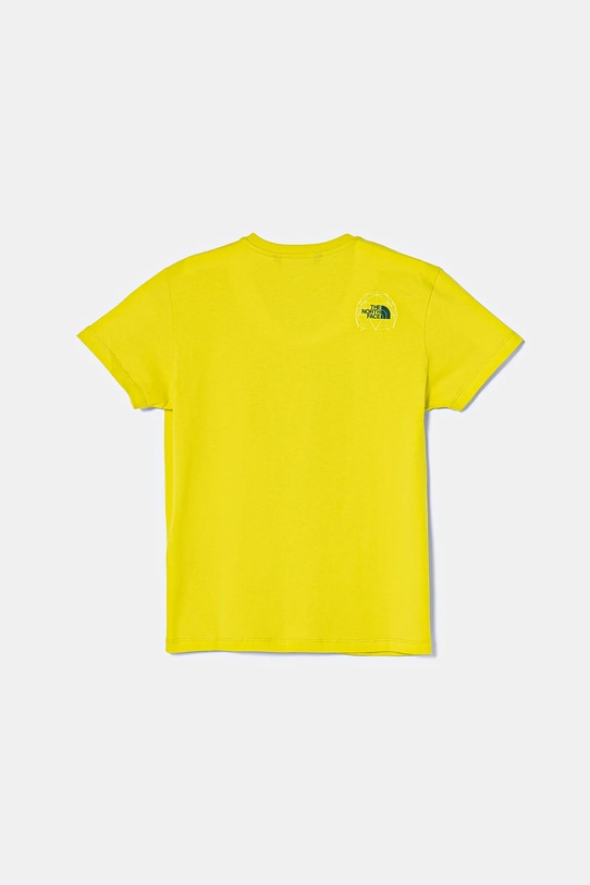 The North Face tricou de bumbac pentru copii GRAPHIC RELAXED S/S TEE NF0A8AXGJE31 verde SS25