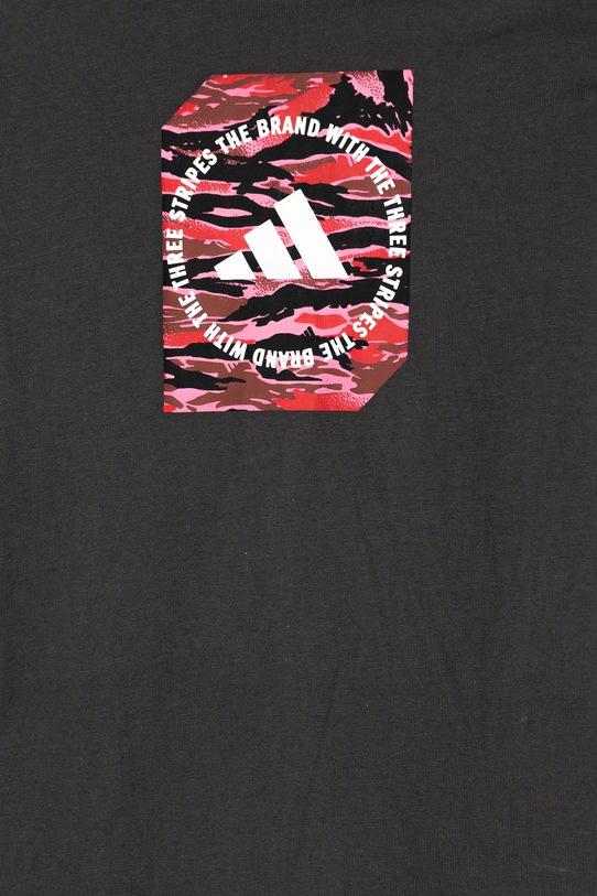 Dětské bavlněné tričko adidas šedá JM8232