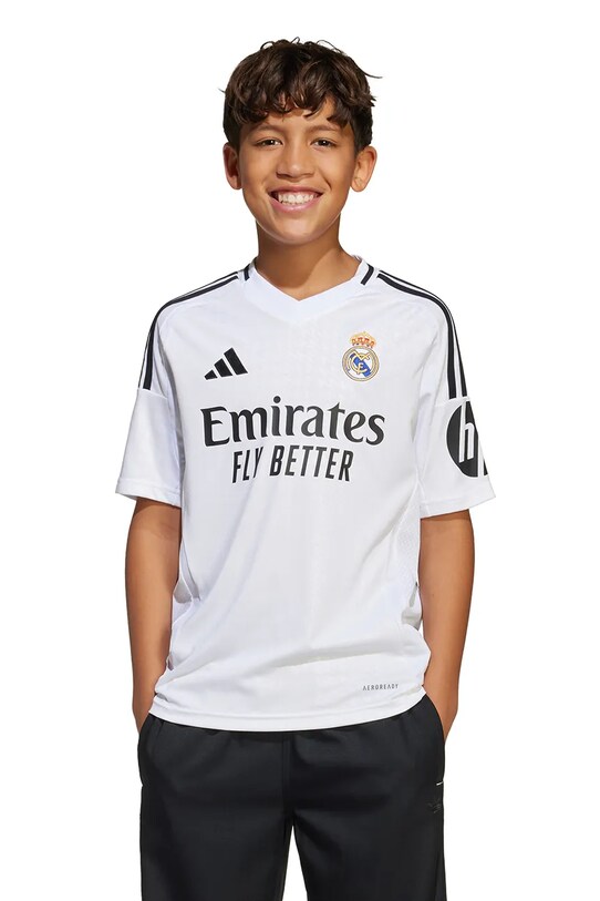 adidas Performance tricou copii REAL print alb JX2139