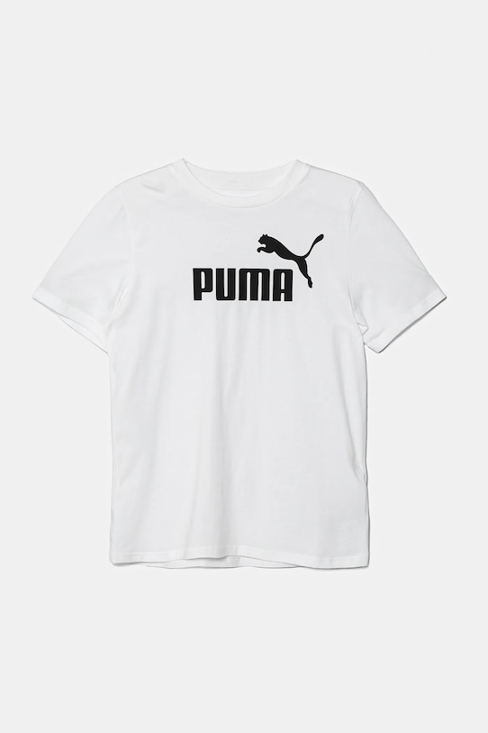 Puma gyerek pamut póló ESS No. 1 Logo Tee 684906 fehér AW25