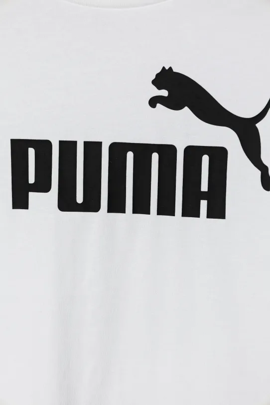 Chłopiec Puma t-shirt bawełniany dziecięcy ESS No. 1 Logo Tee 684906 biały