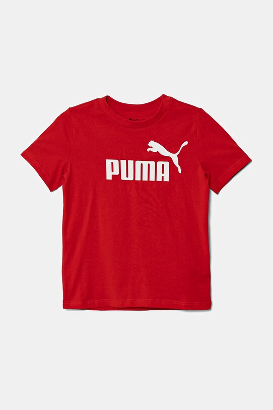 Dětské bavlněné tričko Puma ESS No. 1 Logo Tee 684906 červená SS25