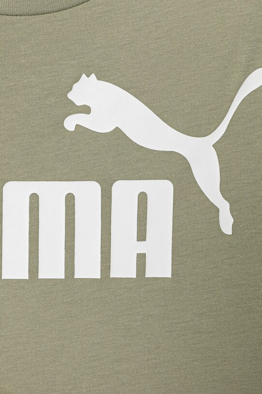 Chłopiec Puma t-shirt bawełniany dziecięcy ESS No. 1 Logo Tee 684906 zielony