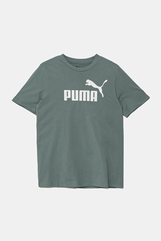 Dětské bavlněné tričko Puma ESS No. 1 Logo Tee kulatý zelená 684906