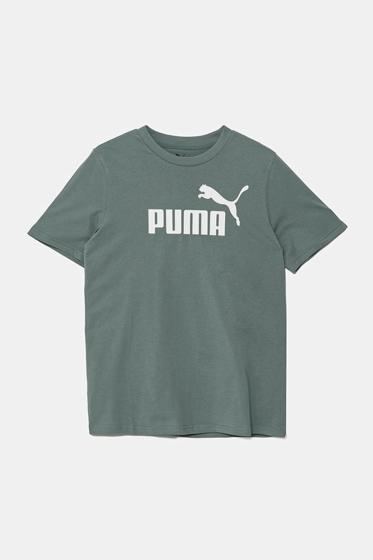 Puma tricou de bumbac pentru copii ESS No. 1 Logo Tee print verde 684906