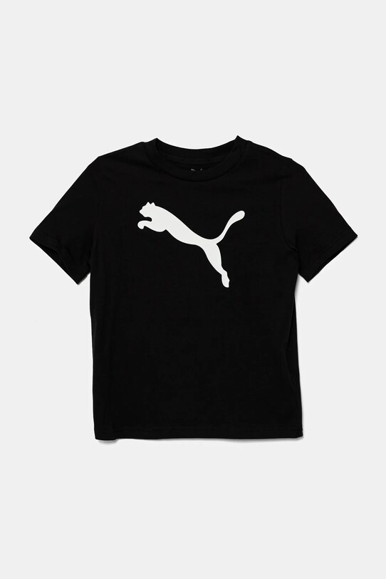 Dětské bavlněné tričko Puma ESS Cat Logo Tee kulatý černá 684907
