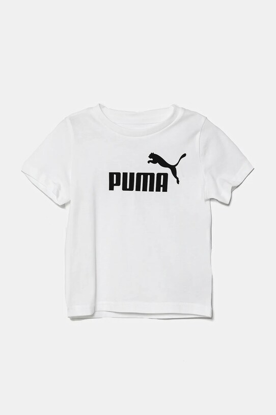 Dětské bavlněné tričko Puma ESS No. 1 Logo Tee 684930 bílá SS25