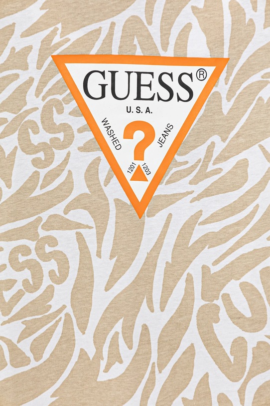 Αγορίστικα Παιδικό βαμβακερό μπλουζάκι Guess L5GI03.K8HM4.PPYA μπεζ