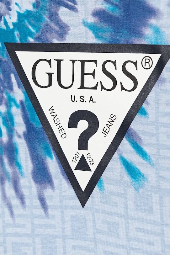 Chłopiec Guess t-shirt bawełniany dziecięcy L5GI03.K8HM4.PPYA niebieski