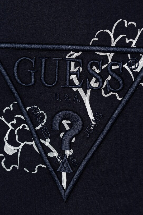 Хлопчик Дитяча бавовняна футболка Guess L5GI09.K8HM4.PPYA темно-синій