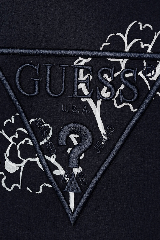 Мальчик Детская хлопковая футболка Guess L5GI09.K8HM4.PPYA тёмно-синий