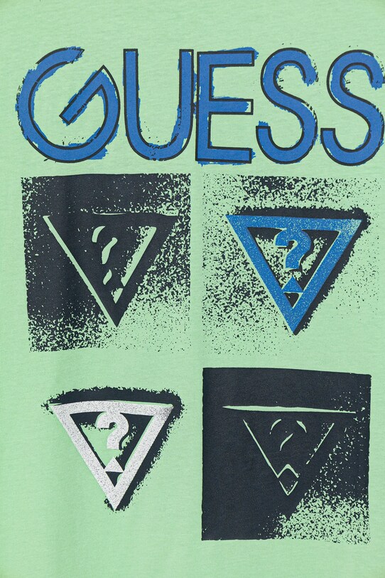 Хлопчик Дитяча бавовняна футболка Guess L5GI13.K8HM4.PPYA зелений