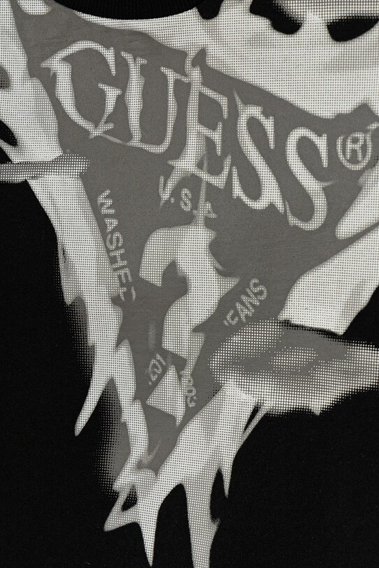 Αγορίστικα Παιδικό βαμβακερό μπλουζάκι Guess L5GI20.K8HM4.PPYA μαύρο