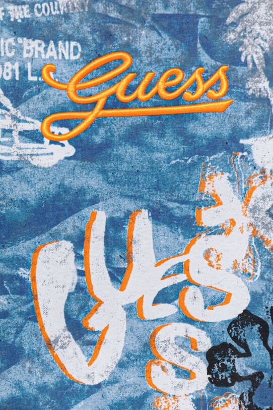 Хлопчик Дитяча бавовняна футболка Guess L5GI21.K8HM4.PPYA блакитний